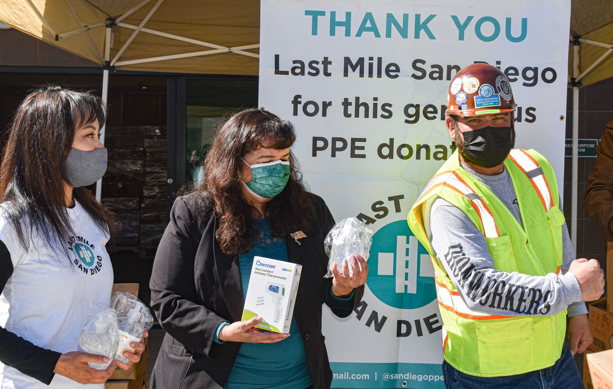 Local group makes huge PPE donation to Oceanside