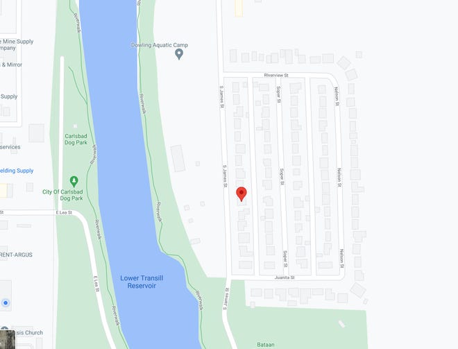 Neighborhoods behind Lower Tansill Dam and Resevoir are being evacuated as the Pecos River breaches its banks June 29, 2021.