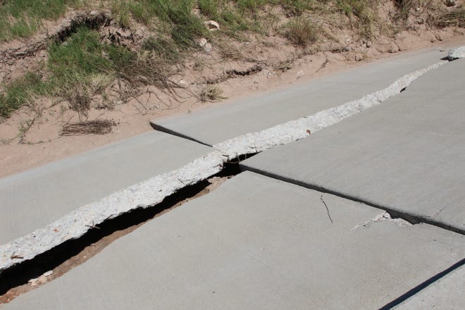 Damage estimates to the Callaway Drive water crossing was $264,000 from flooding rains last month in Carlsbad.