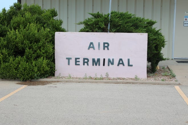 The air terminal building at the Artesia Municipal Airport greets visitors on July 27, 2021. The airport received $59,000 from the American Rescue Plan Act.