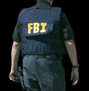 An FBI agent is shown in this file photo.