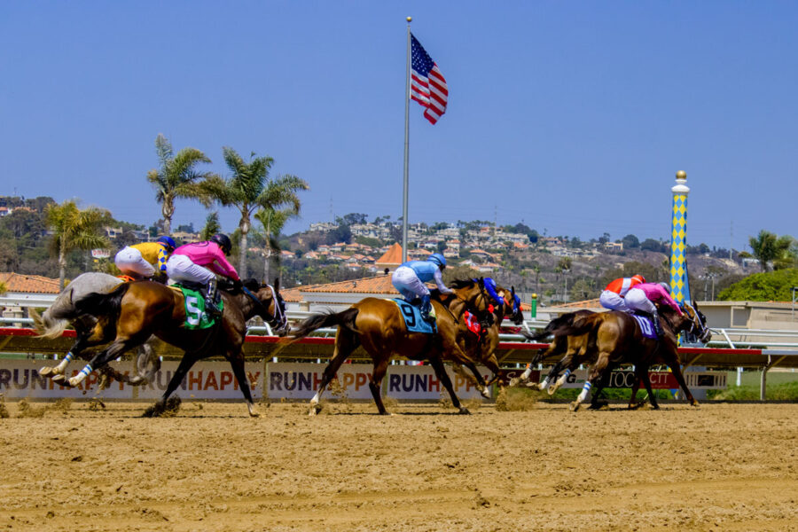 Del Mar Racetrack easily surpassed its previous handle record, with more than $21 million bet on Opening Day, July 16, as fans returned to the track for the first time since the COVID-19 pandemic began