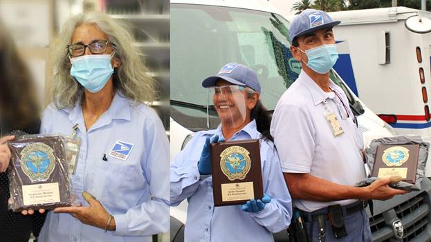 Mail carriers honored for safe driving records