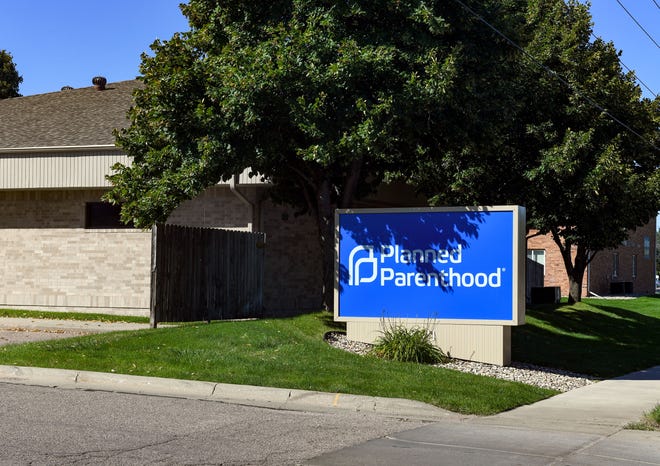 A sign for Planned Parenthood is seen from the road on Wednesday, September 8, 2021 in Sioux Falls.