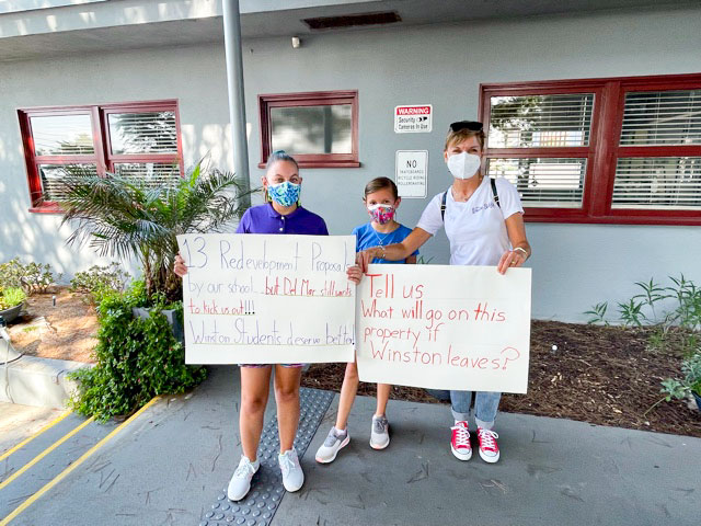 Winston School families, advocates protest over lease termination